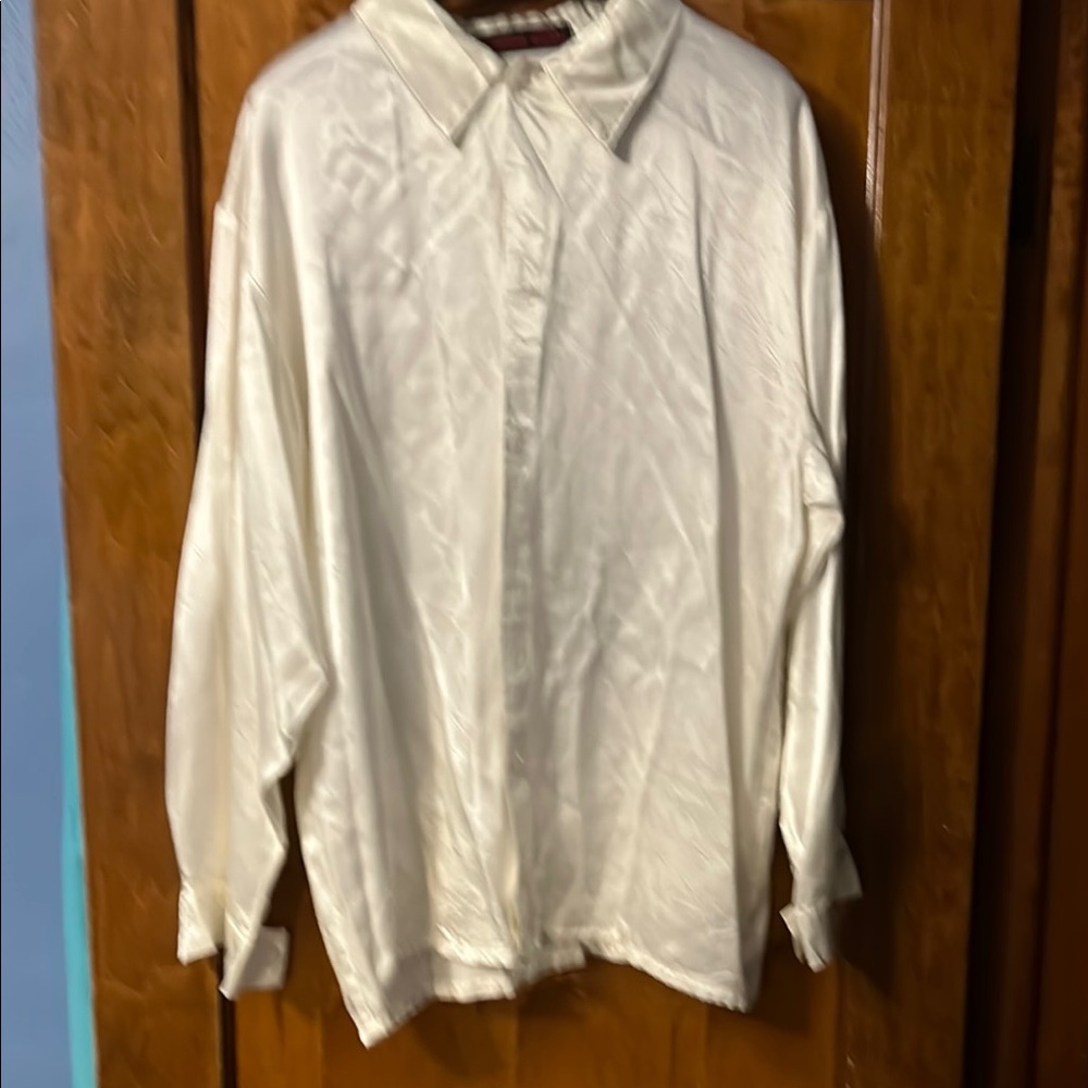 Elegant White Button-Up Shirt